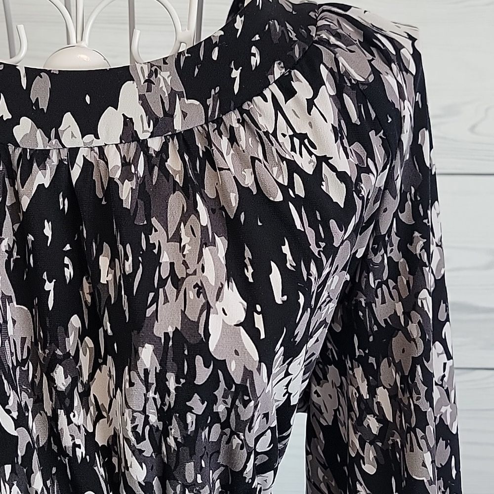 Alfani business casual midi dress - grey & black Women's Size L - Picture 4 of 12